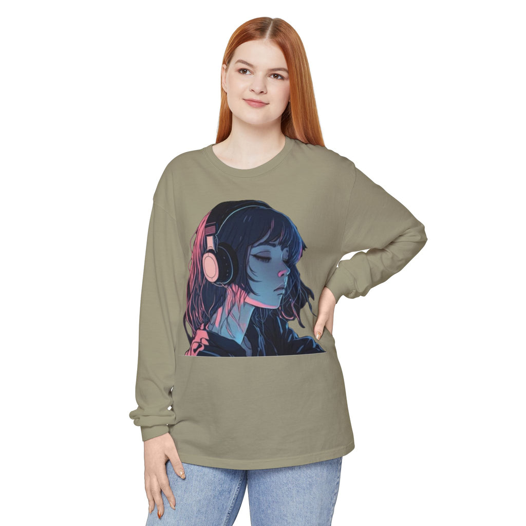 Dawn Unisex Eco-Friendly Garment-dyed Long Sleeve T-Shirt