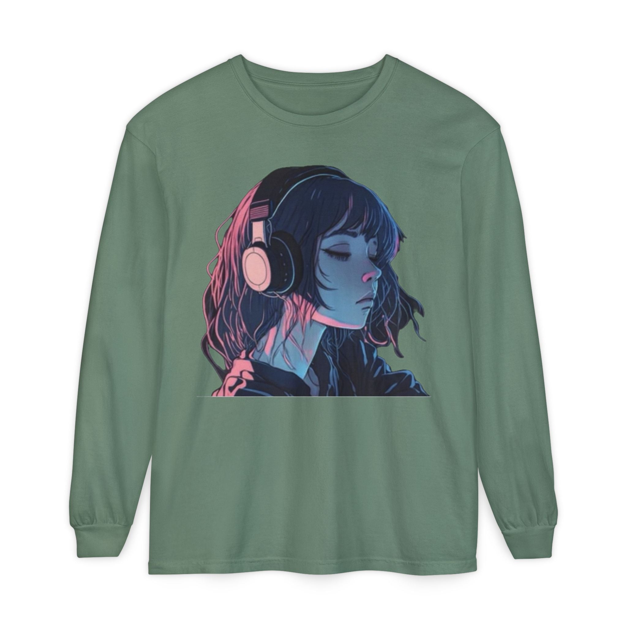 Dawn Unisex Eco-Friendly Garment-dyed Long Sleeve T-Shirt