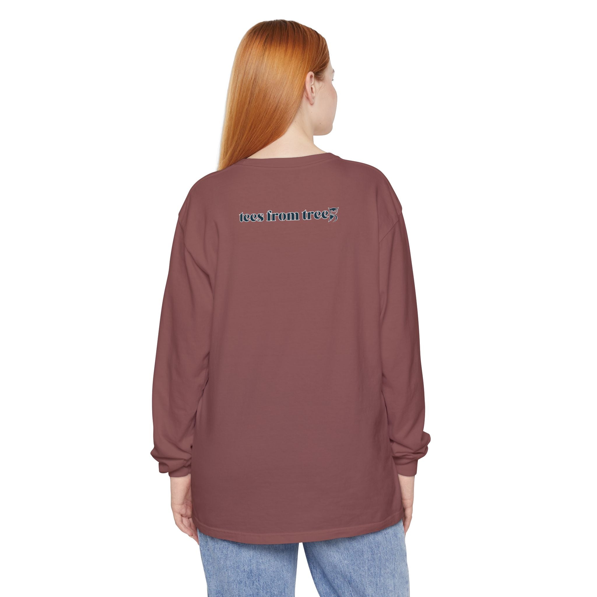Dawn Unisex Eco-Friendly Garment-dyed Long Sleeve T-Shirt