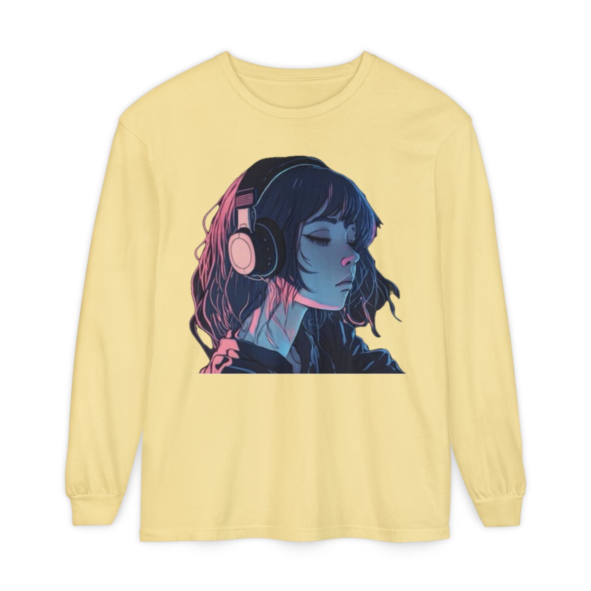 Dawn Unisex Eco-Friendly Garment-dyed Long Sleeve T-Shirt