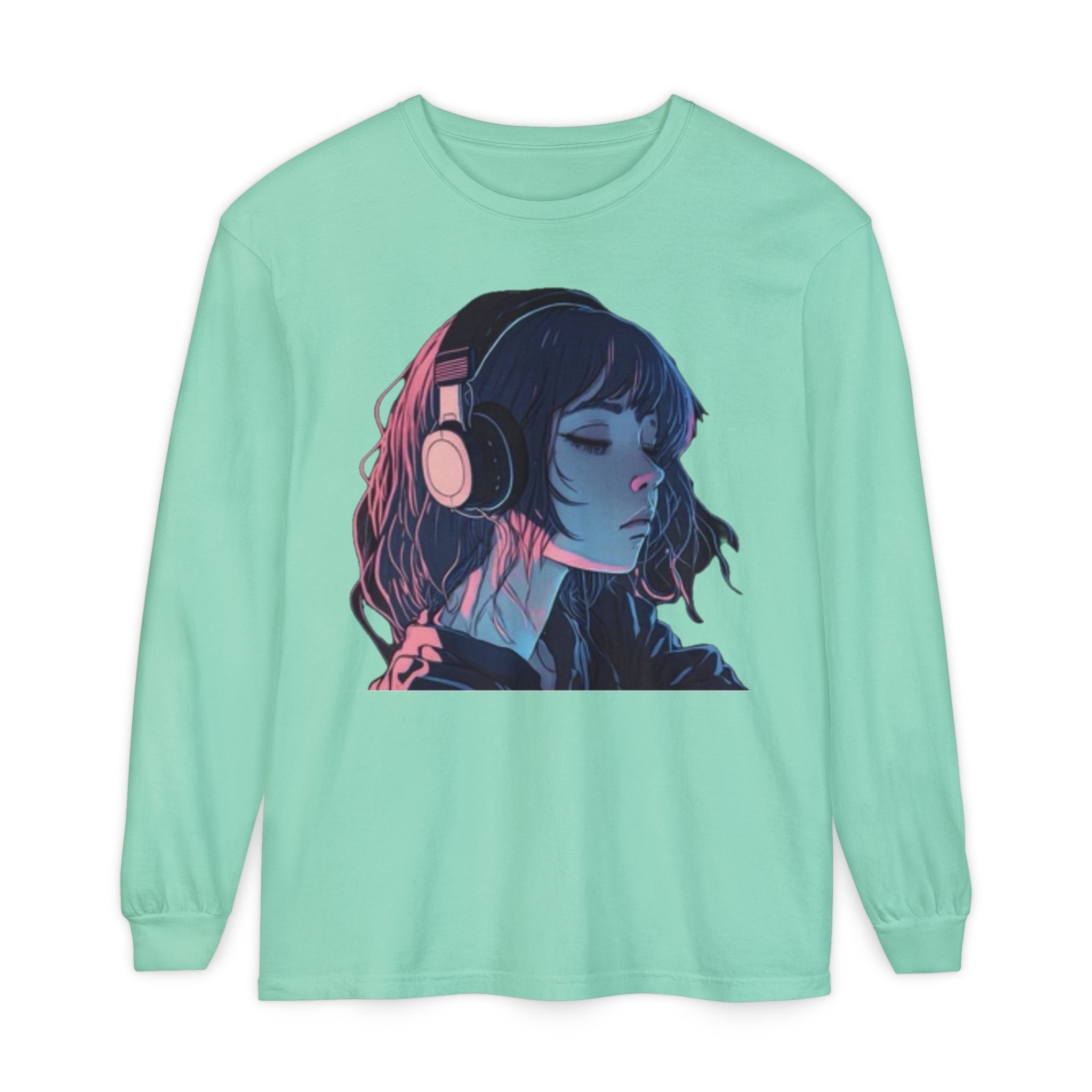 Dawn Unisex Eco-Friendly Garment-dyed Long Sleeve T-Shirt