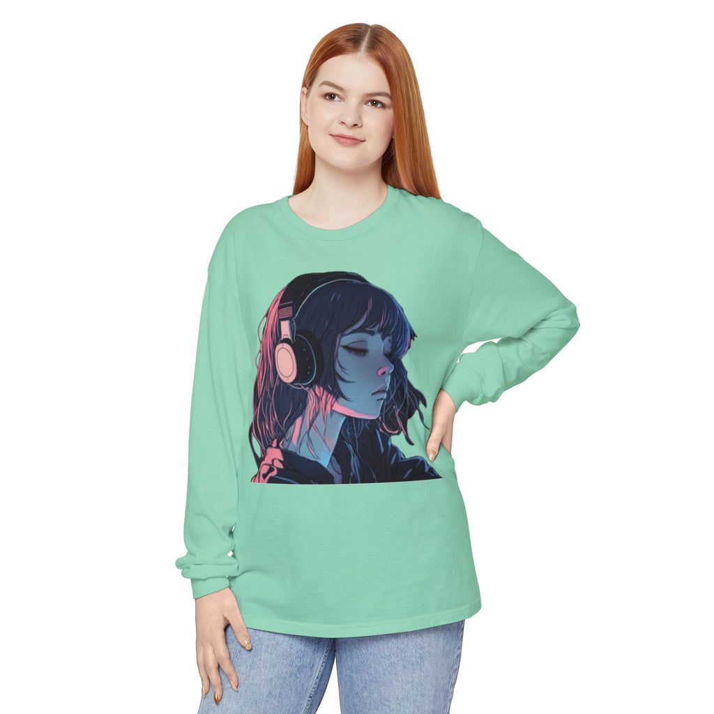 Dawn Unisex Eco-Friendly Garment-dyed Long Sleeve T-Shirt