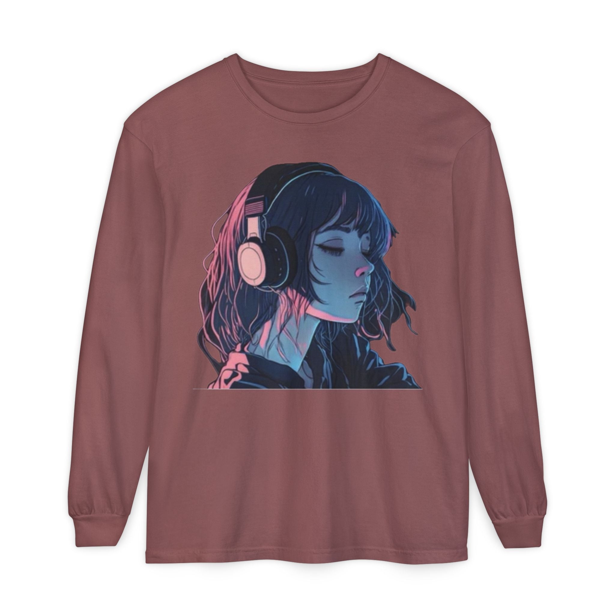 Dawn Unisex Eco-Friendly Garment-dyed Long Sleeve T-Shirt