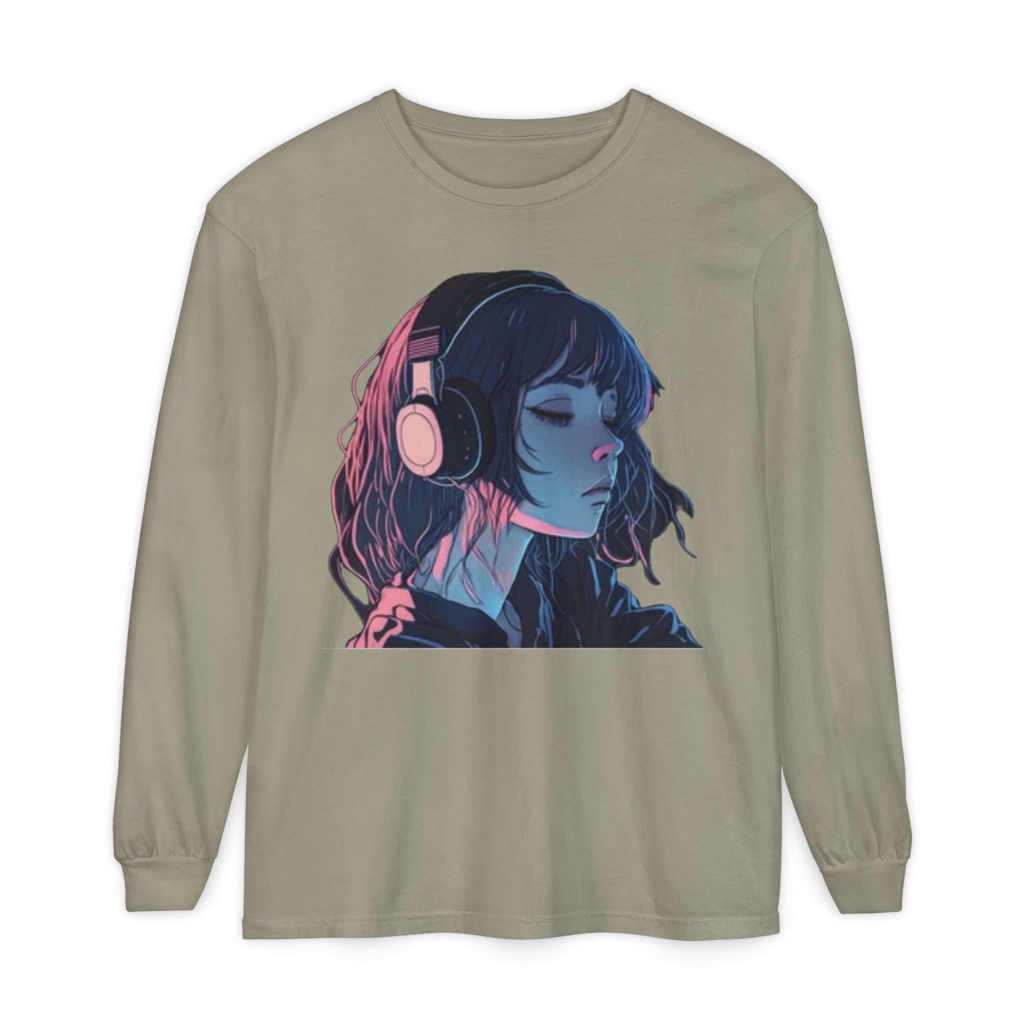 Dawn Unisex Eco-Friendly Garment-dyed Long Sleeve T-Shirt