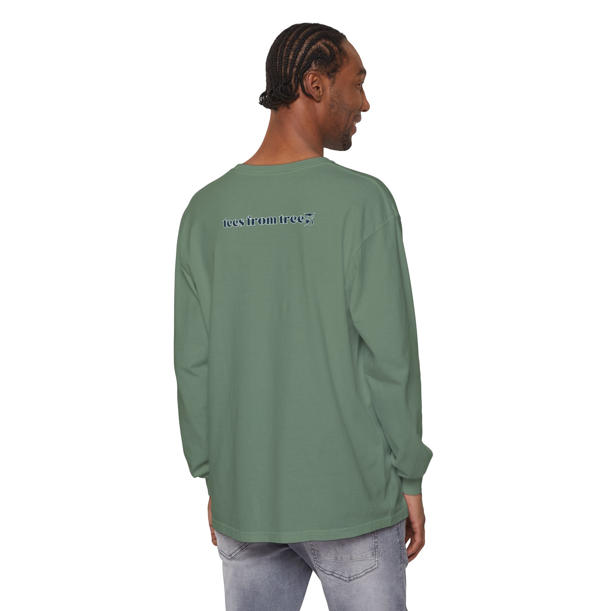 Dawn Unisex Eco-Friendly Garment-dyed Long Sleeve T-Shirt