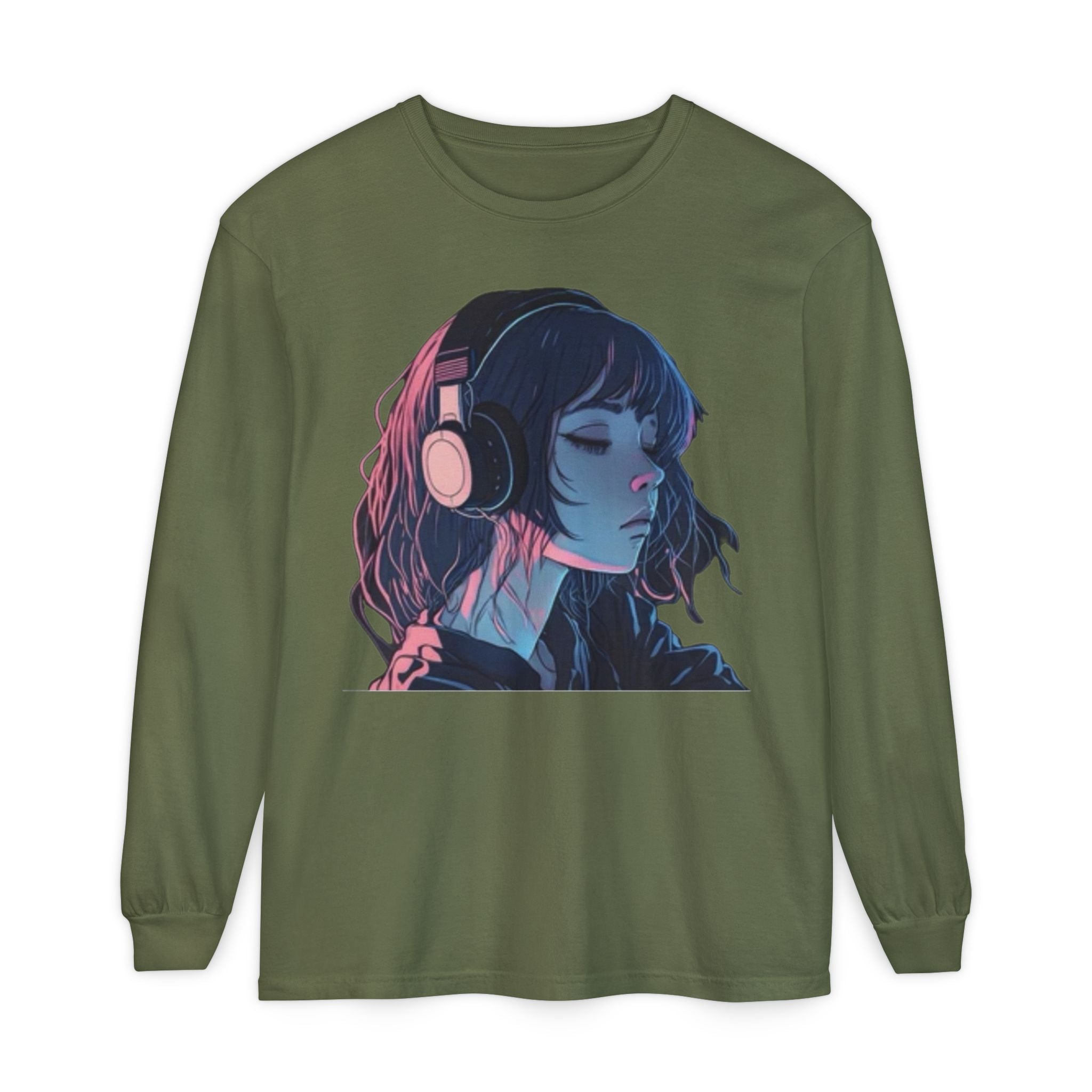 Dawn Unisex Eco-Friendly Garment-dyed Long Sleeve T-Shirt