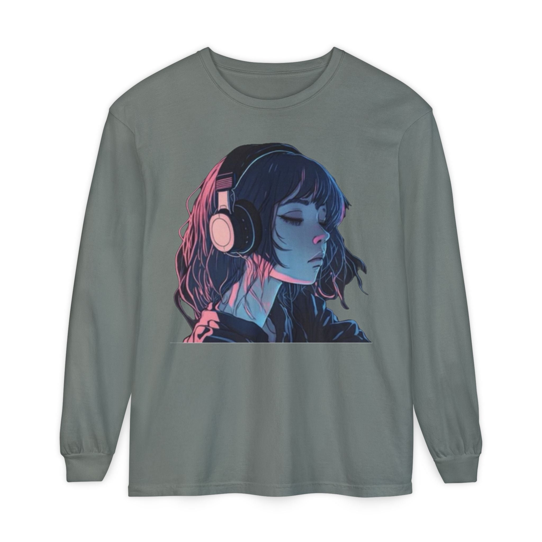 Dawn Unisex Eco-Friendly Garment-dyed Long Sleeve T-Shirt