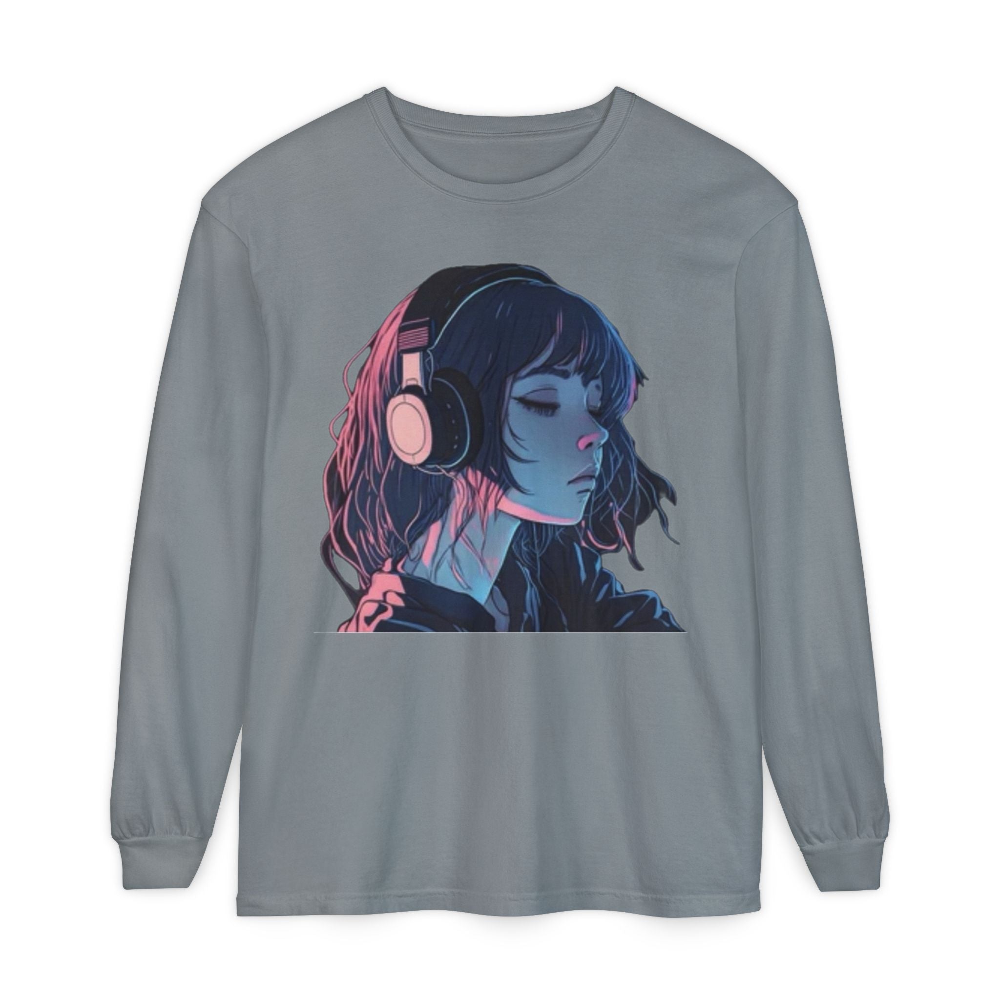 Dawn Unisex Eco-Friendly Garment-dyed Long Sleeve T-Shirt