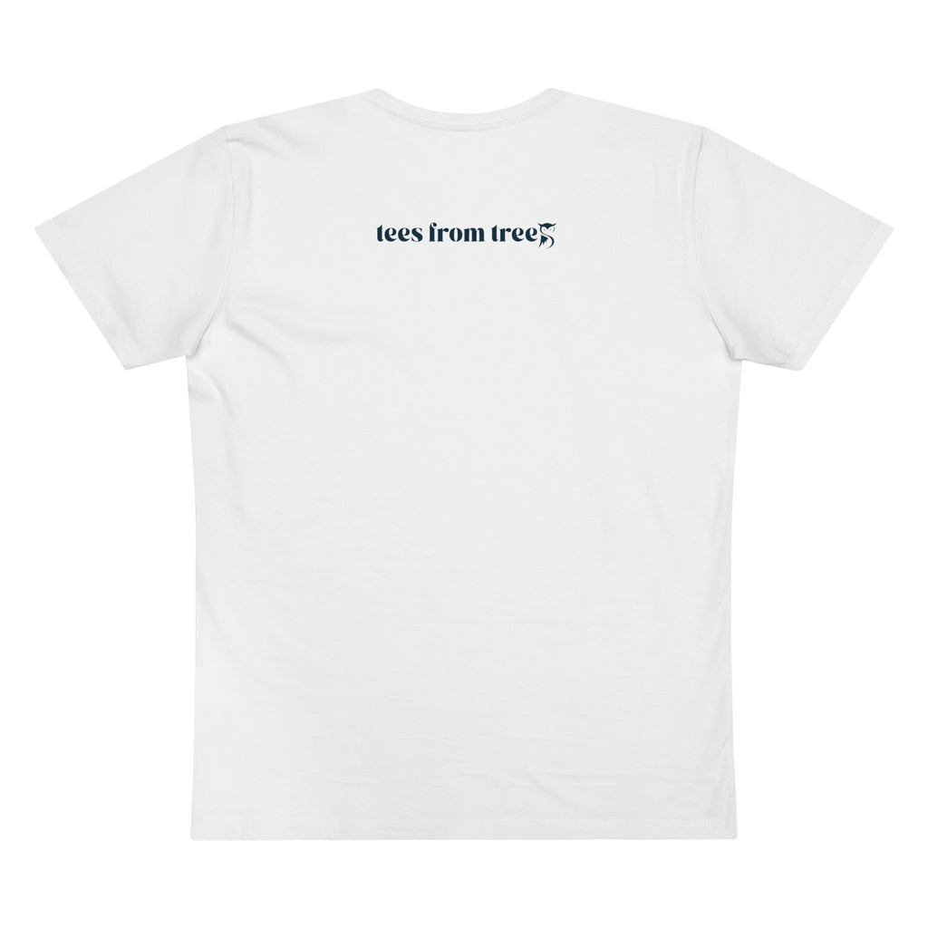 Tees From Trees Men’s Presenter V-neck Cursive Logo