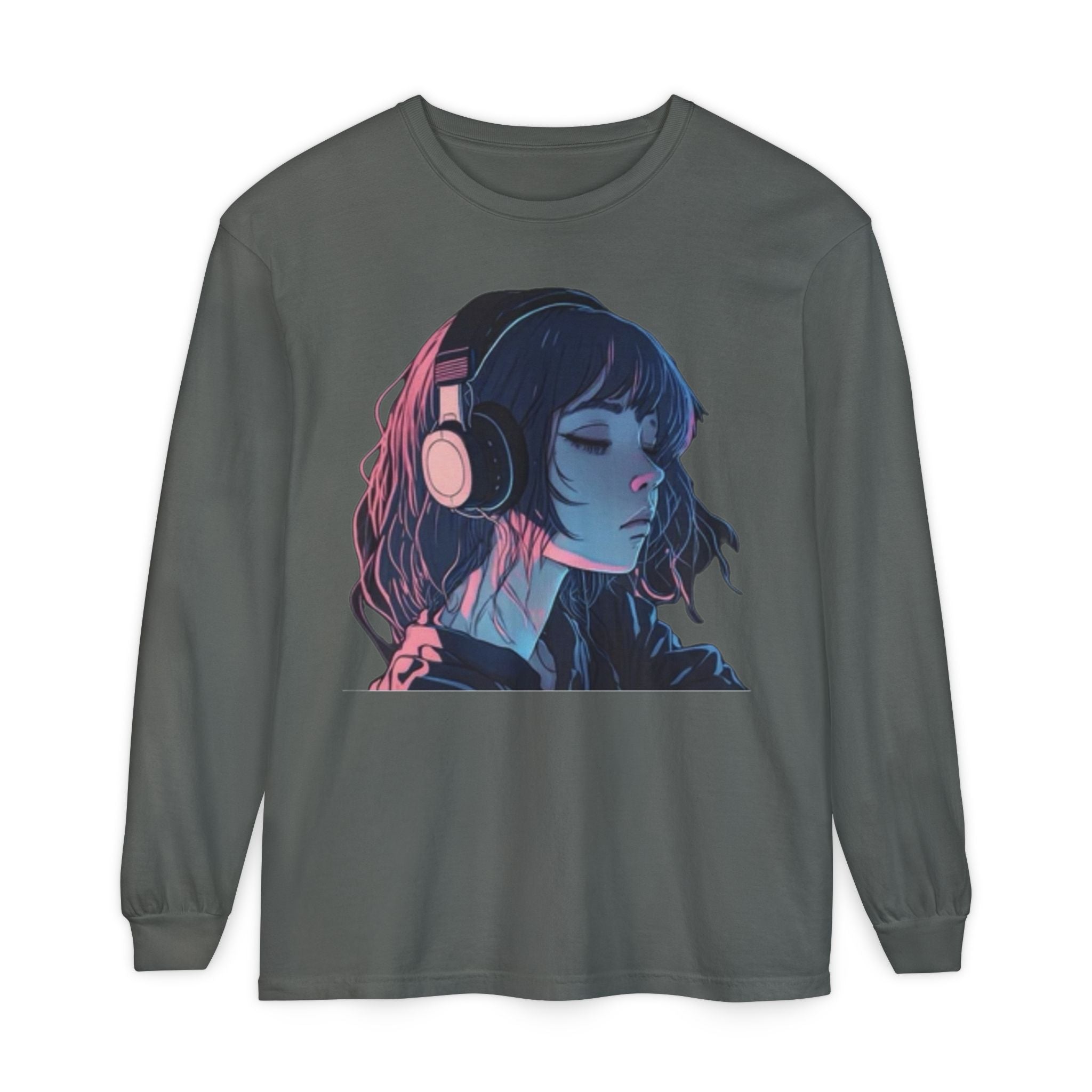 Dawn Unisex Eco-Friendly Garment-dyed Long Sleeve T-Shirt