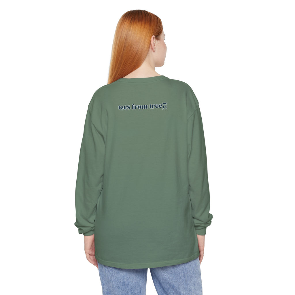 Dawn Unisex Eco-Friendly Garment-dyed Long Sleeve T-Shirt