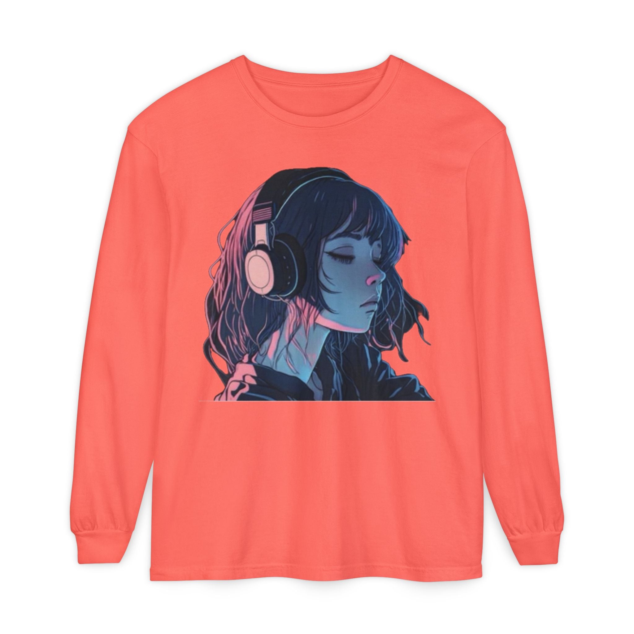 Dawn Unisex Eco-Friendly Garment-dyed Long Sleeve T-Shirt