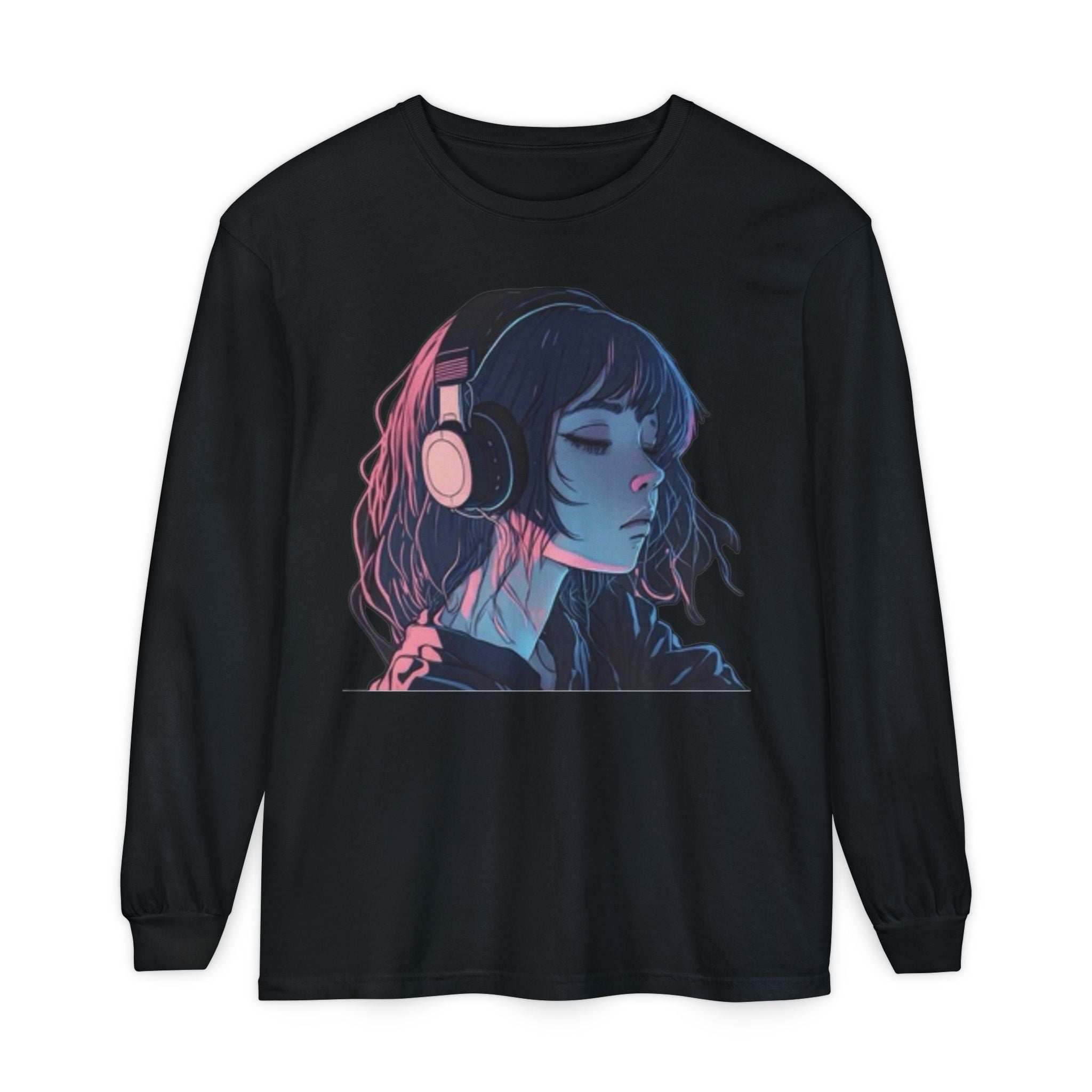 Dawn Unisex Eco-Friendly Garment-dyed Long Sleeve T-Shirt